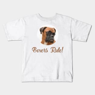 Boxers Rule! Kids T-Shirt